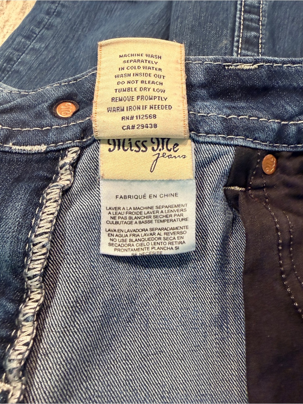 Miss Me Cross Pocket Signature Women’s Jean Size 30 Style tip included - Picture 11 of 16